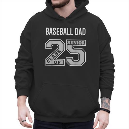 SENIOR BASEBALL DAD 2025 BASEBALL DAD SENIOR 25 3 Men Hoodie - Sportilla