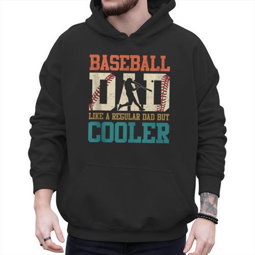 Vintage Baseball Dad Like a Regular Dad But Cooler Men Men Hoodie - Sportilla