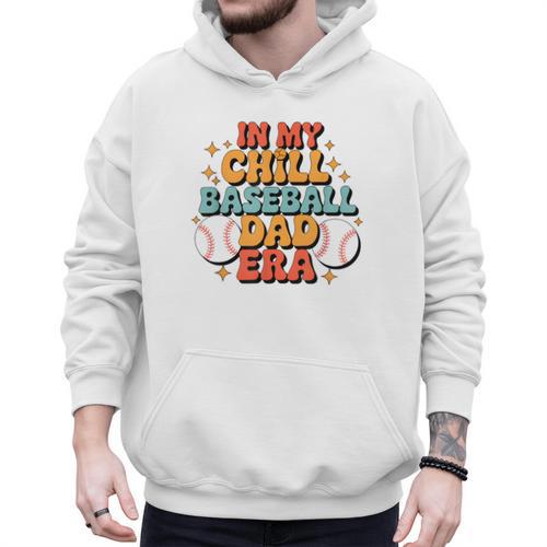Baseball In My Chill Baseball Dad Era Retro Bright Vibes Men Hoodie - Sportilla