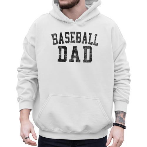 Baseball Dad Birthday Classic Bold Font Baseball Daddy Men Hoodie - Sportilla