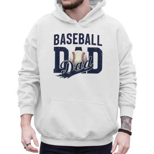 Baseball Dad Daddy Papa Men Hoodie - Sportilla