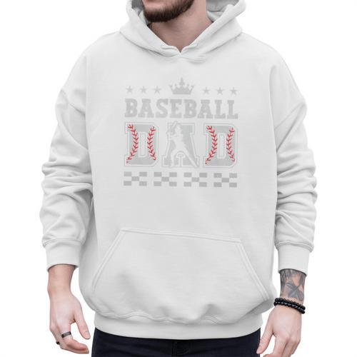 Baseball Dad Father's Day Baseball Father Retro Vintage Premium Men Hoodie - Sportilla
