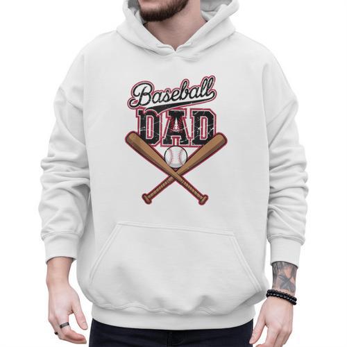 Baseball Dad Fathers Day Game Day Toddler Kids Sport Lovers Men Hoodie - Sportilla