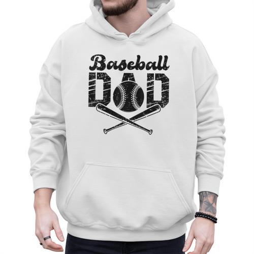 Baseball Dad Happy Fathers Day For Men Wife Daughter Son Men Hoodie - Sportilla