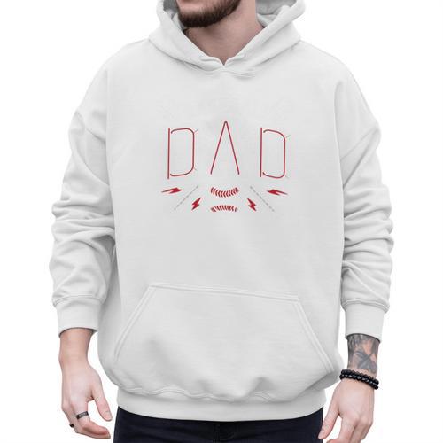 Baseball Dad Happy Fathers Day Premium Tri-Blend Men Hoodie - Sportilla