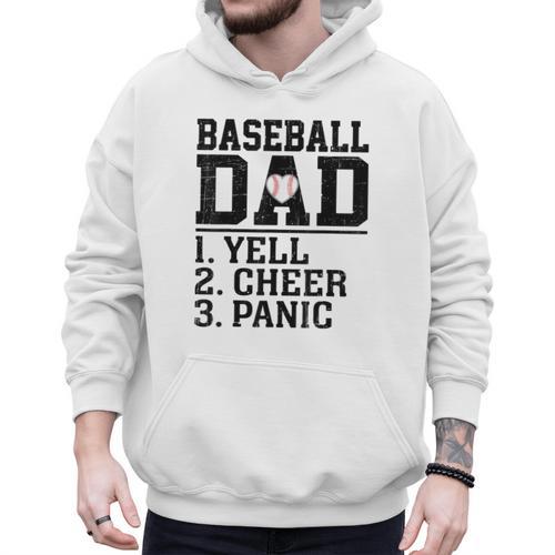 Baseball Dad Parent Of Player Family Sports Fan Lover Men Hoodie - Sportilla