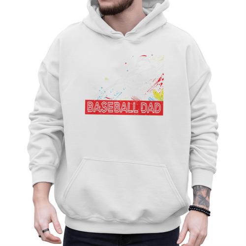 Baseball Dad Baseball Pop Art Baseball Sport Team Premium Men Hoodie - Sportilla