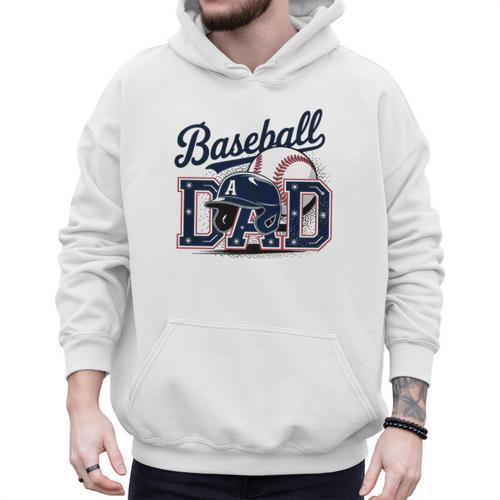 Baseball Dad Proud Fathers Sports Gear Premium Men Hoodie - Sportilla
