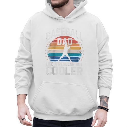 Baseball Dad Like a Regular Dad But Cooler Raglan Baseball Tee Men Hoodie - Sportilla
