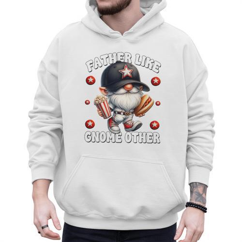 Baseball Dad Saying Hot Dog Gnome Pun For Fathers Day Premium Tri-Blend Men Hoodie - Sportilla