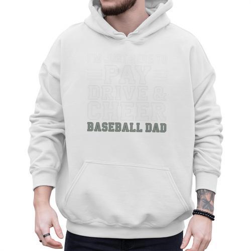 Baseball Dad Saying Quote Humor For Men Father Daddy Premium Tri-Blend Men Hoodie - Sportilla