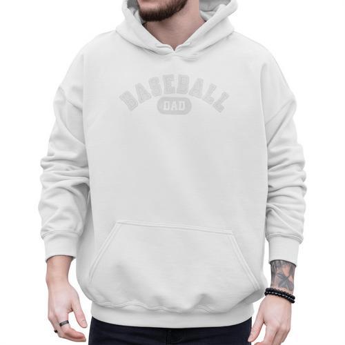 Baseball Dad School Sports Baseball Fan Father's Day Premium Tri-Blend Men Hoodie - Sportilla