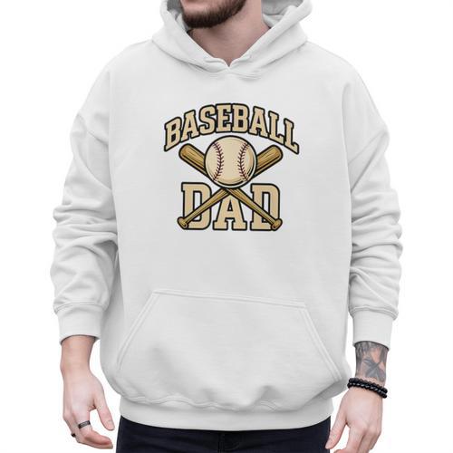 Baseball Dad Sports With Bats And Ball Graphic Premium Men Hoodie - Sportilla
