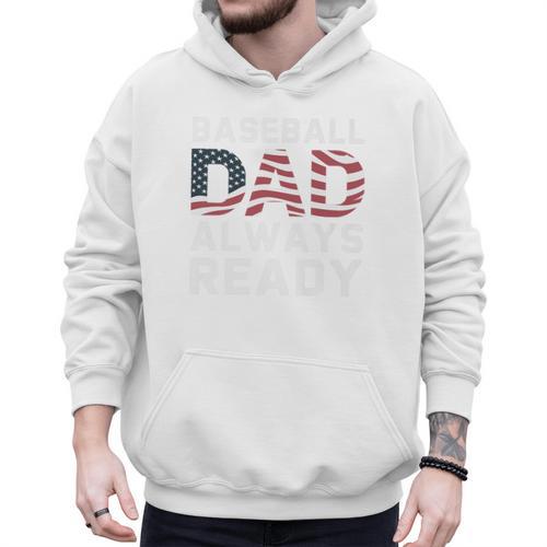 Homerun Baseball Dad Baseball Lovers Father Fathers Day Premium Men Hoodie - Sportilla