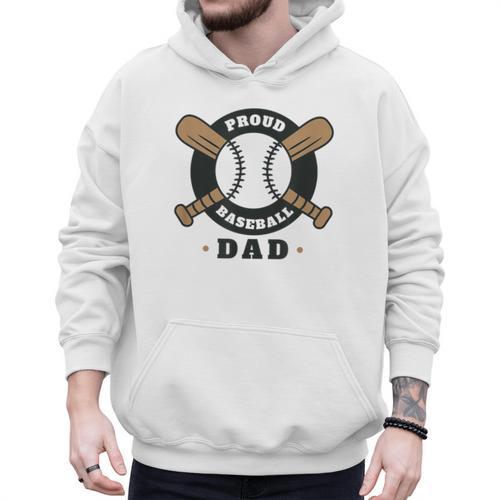 Proud Baseball Dad Men Hoodie - Sportilla