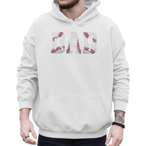 Retro Baseball Dad Daddy Father Happy Fathers Day Men Guys Premium Men Hoodie - Sportilla