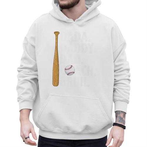 Retro Dada Daddy Dad Coach Bruh Baseball Dad Fathers Day Men Premium Men Hoodie - Sportilla