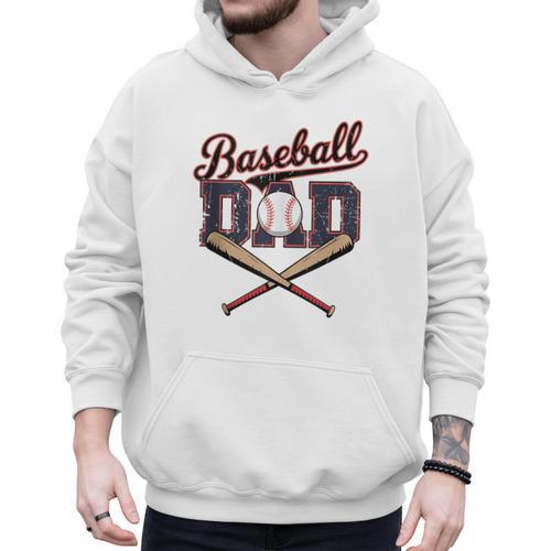 Vintage Baseball Dad For Game Day Father's Day Toddler Kids Men Hoodie - Sportilla