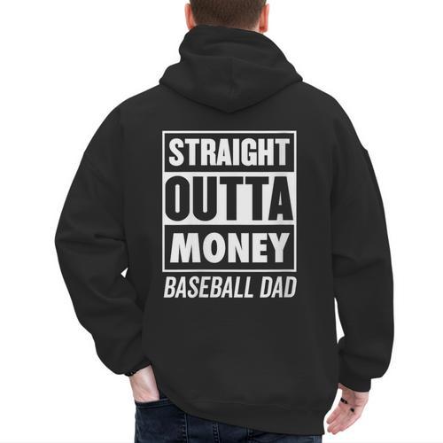 Baseball Dad Joke Men's Hoodie Back Print - Sportilla