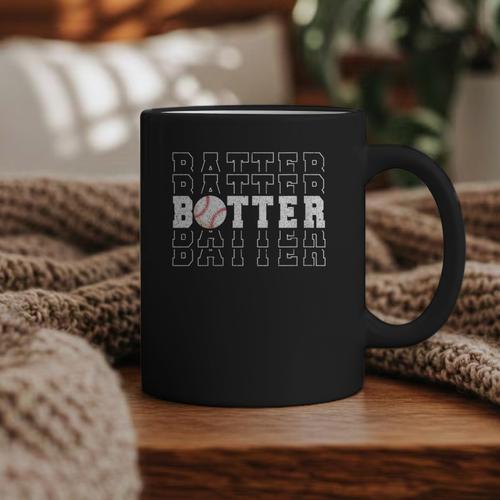 Baseball Batter Team Player Sport Lover Family Friends Fans Graphic Print Coffee Mug - Sportilla