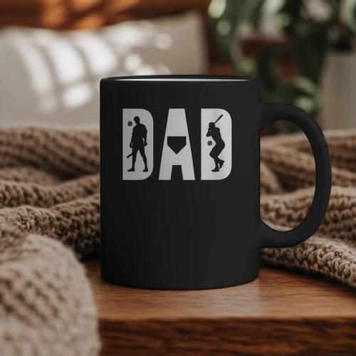 Baseball Dad Father's Day Birthday Baseball Graphic Graphic Print Coffee Mug - Sportilla