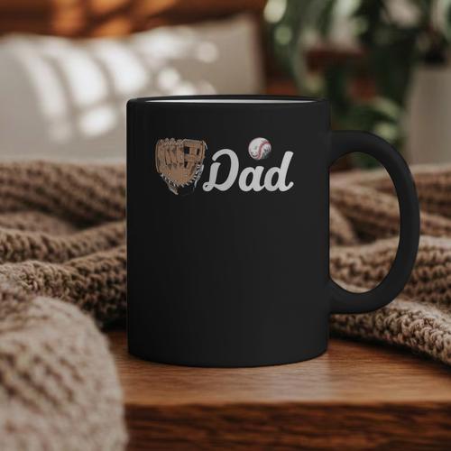 Baseball Dad Softball Dad Father's Day Graphic Print Coffee Mug - Sportilla