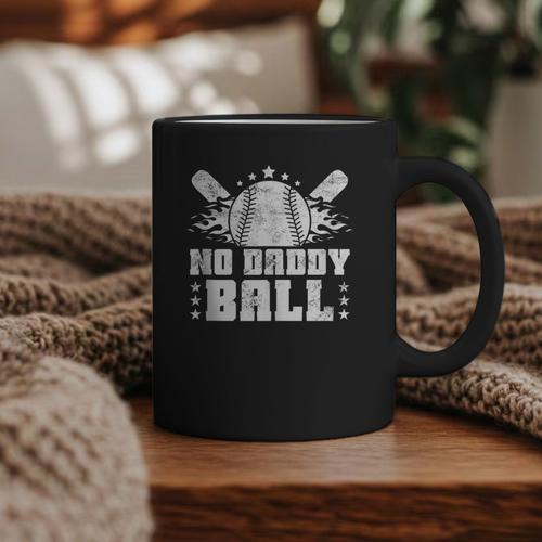 Baseball Dad Softball Game Fathersday Baseball Daddy Graphic Print Coffee Mug - Sportilla