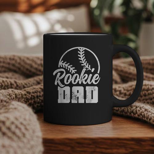 Baseball Dad Softball Game Rookie Dad Baseball Graphic Print Coffee Mug - Sportilla