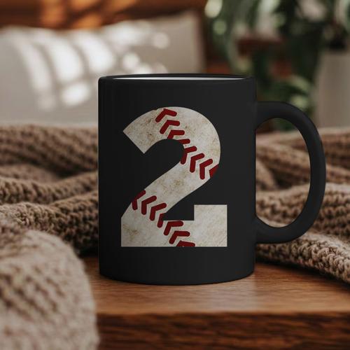 Baseball Mom Baseball Parent Number Two Baseball Gear 2 Graphic Print Coffee Mug - Sportilla