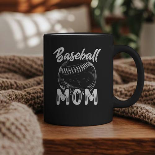 Baseball Mom For Women Family Matching Players Team Mommy Graphic Print Coffee Mug - Sportilla