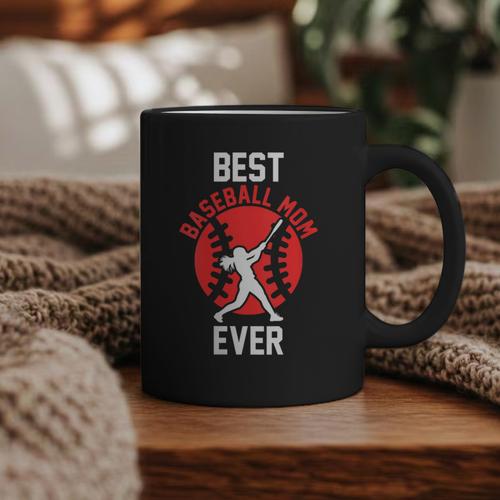 Best Baseball Mom Ever Baseball Graphic Print Coffee Mug - Sportilla