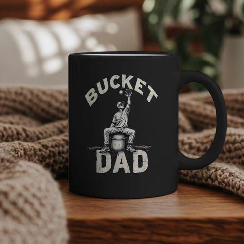 Bucket Dad Baseball Daddy Graphic Print Coffee Mug - Sportilla