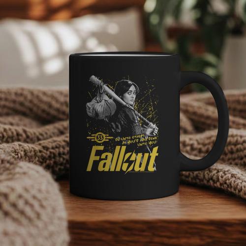 Fallout TV Series Lucy Do Unto Others Baseball Bat Gamer Graphic Print Coffee Mug - Sportilla