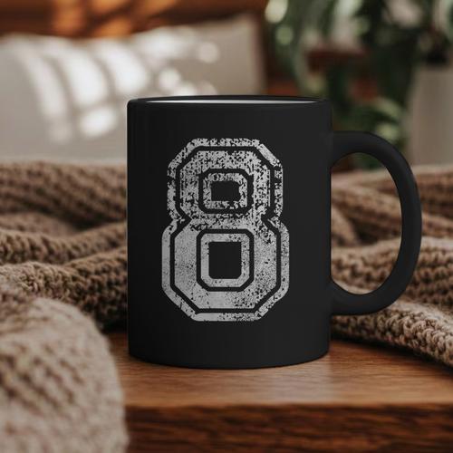 Jersey Number 8 Eight T-Shirt Football Number Baseball Mom Graphic Print Coffee Mug - Sportilla