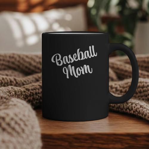 AS Tees Baseball Mom Mama Mommy Mother Graphic Print Coffee Mug - Sportilla