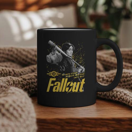 Women's Fallout TV Series Lucy Do Unto Others Baseball Bat Gamer Graphic Print Coffee Mug - Sportilla