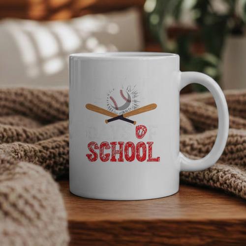 100 Days Of School Baseball 100 Days Smarter Boys Student Graphic Print Coffee Mug - Sportilla