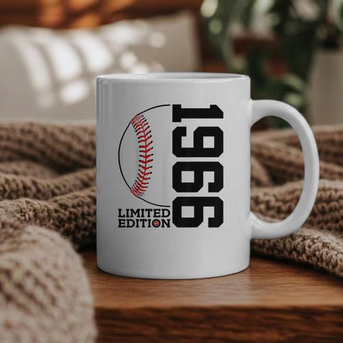 60th Birthday Baseball Limited Edition 1966 Graphic Print Coffee Mug - Sportilla