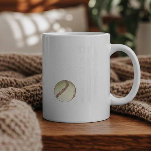 Baseball Dad America Flag Vintage Christmas Xmas Premium Graphic Print Coffee Mug - Sportilla