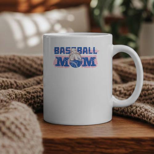 Cool Baseball Mom Mother's Day Mama Woman Cute Graphic Print Coffee Mug - Sportilla