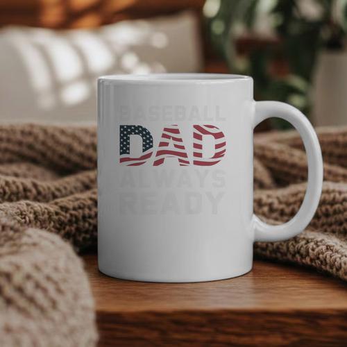 Homerun Baseball Dad Baseball Lovers Father Fathers Day Premium Graphic Print Coffee Mug - Sportilla