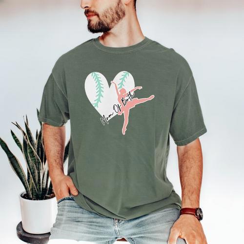 2 Sided Sorry Can't Dance Baseball Bye Mom Of Both Men's Comfort Colors T-Shirt - Sportilla