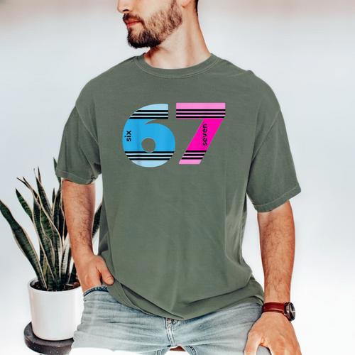 67 Crayon Cool Baseball Crayon 6 7 67 Men's Comfort Colors T-Shirt - Sportilla