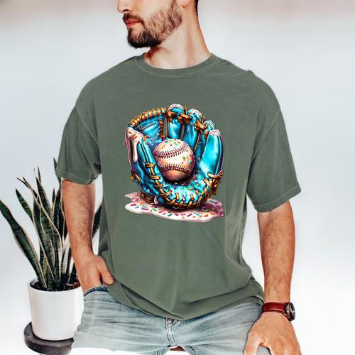 Baseball Lifestyle Apparel Youth Baseball Drip Ice Cream Men's Comfort Colors T-Shirt - Sportilla