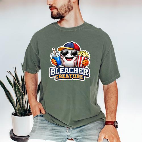 Bleacher Creature Baseball Fan Supporter Game Day Ball Men's Comfort Colors T-Shirt - Sportilla