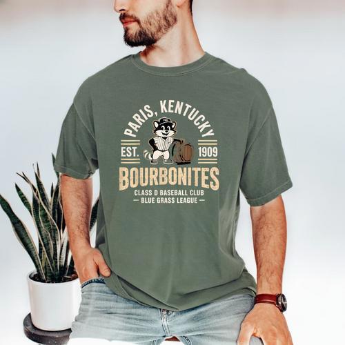 Paris Kentucky Bourbonites Baseball Heritage Men's Comfort Colors T-Shirt - Sportilla