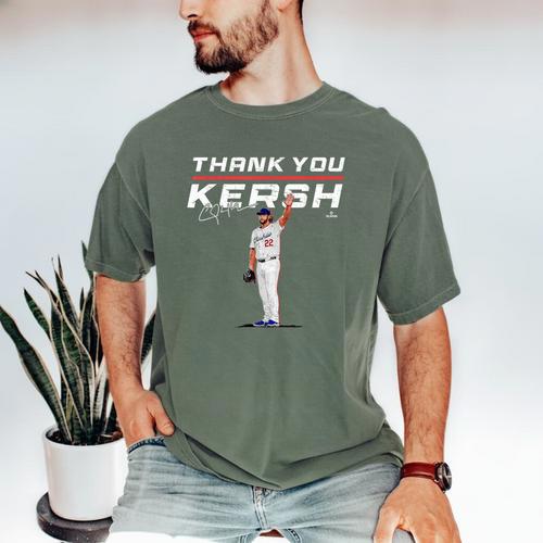 Thank You Kersh Clayton Kershaw Los Angeles Baseball MLBPA Men's Comfort Colors T-Shirt - Sportilla