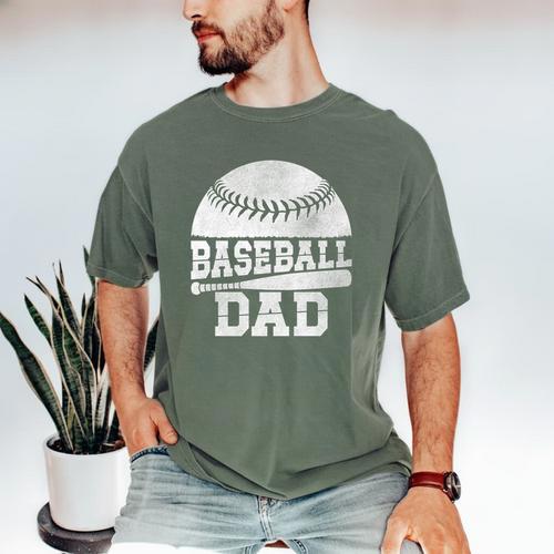 Baseball Dad Father's Day Men Premium Men's Comfort Colors T-Shirt - Sportilla