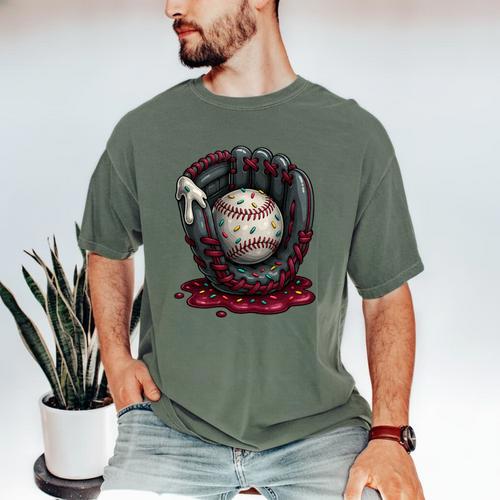 Baseball Drip Team For Boys And Girls Ice Cream Cool Premium Tri-Blend Men's Comfort Colors T-Shirt - Sportilla