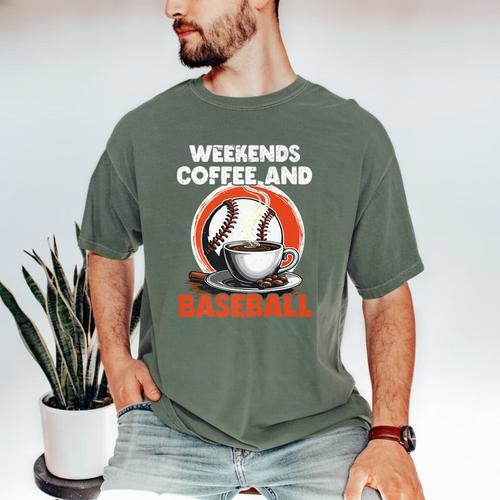 Fathers Day Baseball Dad Parent Premium Men's Comfort Colors T-Shirt - Sportilla